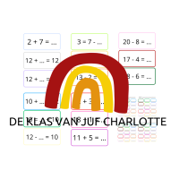 Kleurcode bewerkingen tot 20 zonder brug